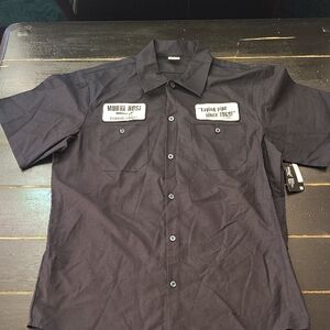 MEN'S/UNISEX HILARIOUS COLLARED BUTTON-DOWN SHIRT
